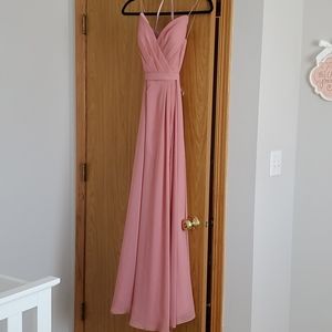 SWEETHEART CHIFFON KLEINFELD LONG DRESS